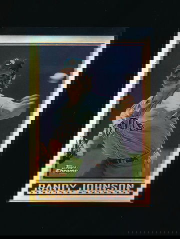 1998 Topps Chrome #150, Randy Johnson SP Refractor, Nice