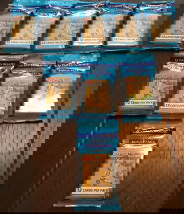 2019-20 Panini NBA Hoops Premium Stock Cello Pack Lot Of 9