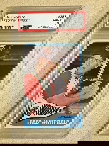 1965 Topps #283 Fred Whitfield PSA 9 MINT INDIANS 