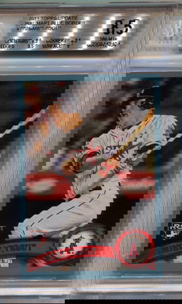 2011 Topps Mike Trout Wal-Mart Blue Boarder BGS 8.5