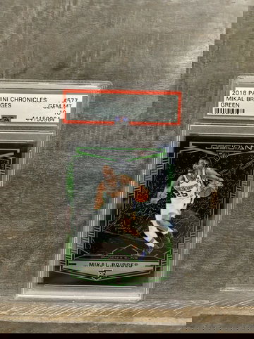 2018-19 Panini Chronicles Obsidian Preview Mikel Bridges RC Green /25 💎PSA 10