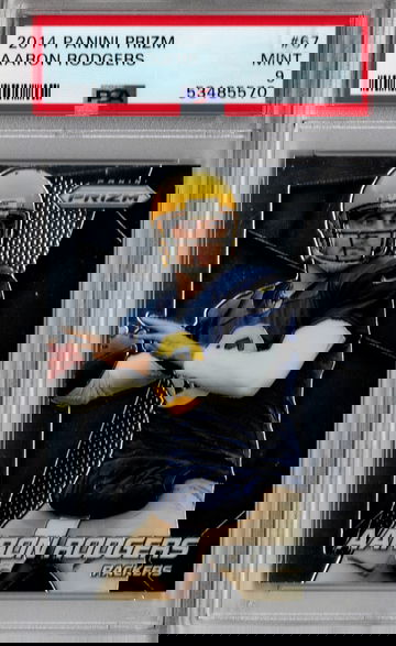 2014 Prizm Aaron Rodgers PSA 9