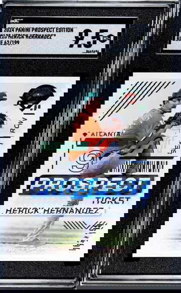 2024 Panini Prospect Edition #125 Herick Hernandez Blue /199 SGC 9.5