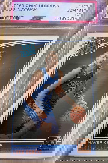 2018 Luka Doncic Donruss Rated Rookie PSA 10