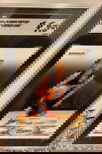 2009 panini prestige stephen curry rookie sgc 9.5