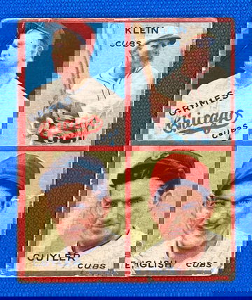 1935 Goudey 4-in-1 Chicago Cubs Grimes/Klein/Cuyler HOF + English 🔥⚾🔥⚾