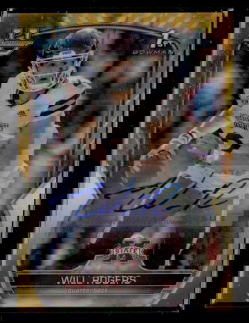 2022 Bowman U Gold Will Rogers #46 Auto /50