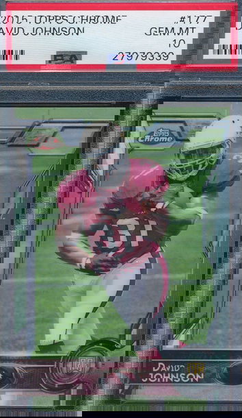 2015 Topps Chrome 177 David Johnson RC PSA 10 GEM MT 9339