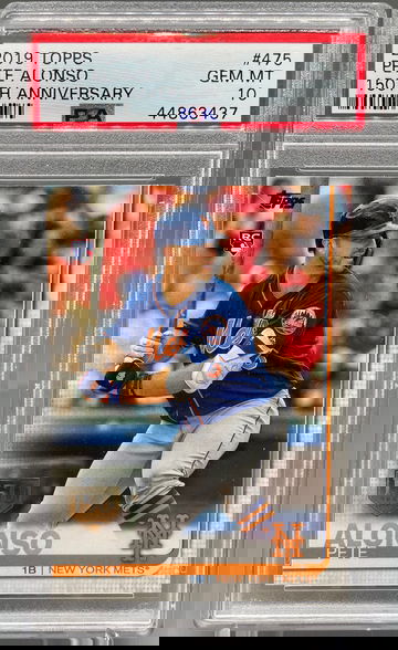 2018 Topps Pete Alonso 150th Anniversary 475 PSA 10