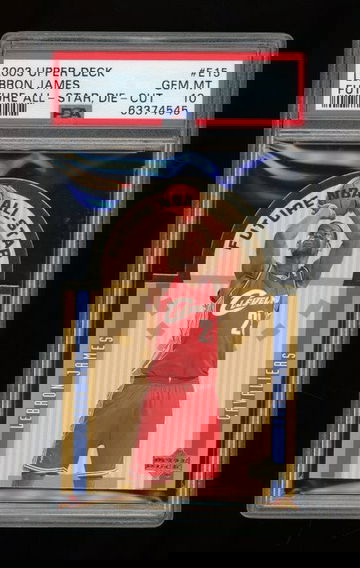 2003 UPPER DECK FUTURE ALL-STAR DIE-CUT LEBRON JAMES PSA 10