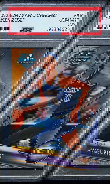 2023 Topps Bowman U Chrome Angel Reese #49 1st Bowman PSA 10