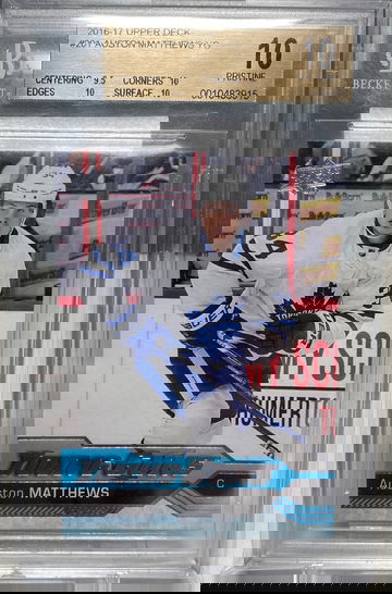 2016 Upper Deck Auston Matthews Young Guns BGS 10 Pristine