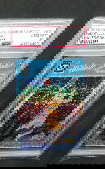 2016 Optic White Sparkle NIKOLA JOKIC POP 4 PSA 10