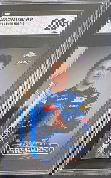 2020 Topps Chrome Formula 1 F1 Lando Norris Freshest SGC 10 Rookie RC