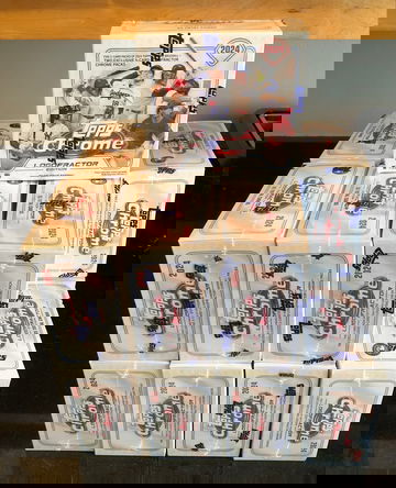 Lot of 16x 2024 Topps Chrome Logofractor Edition Boxes