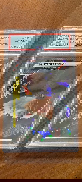 2020 topps chrome F1 max verstappen sapphire ed-70th anvrs  psa gem mint 10