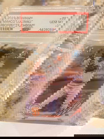 2019 Bowman Chrome Marco Luciano PSA 10