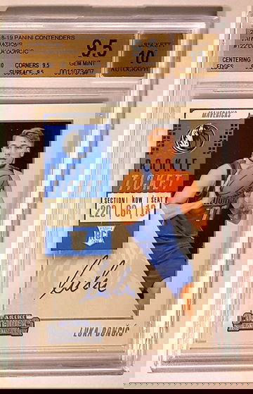 LUKA DONCIC 2018 PANINI CONTENDERS VARIATIONS #122 ROOKIE TICKET AUTO RC AUTOGRAPH SSP BGS 9.5/10 