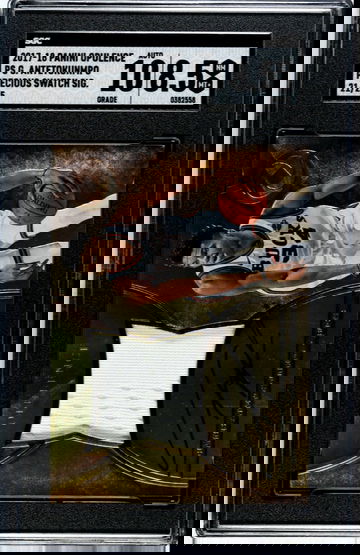 Giannis Antetokounmpo 2017-18 Panini Opulence Precious Swatch Auto Jersey /25 