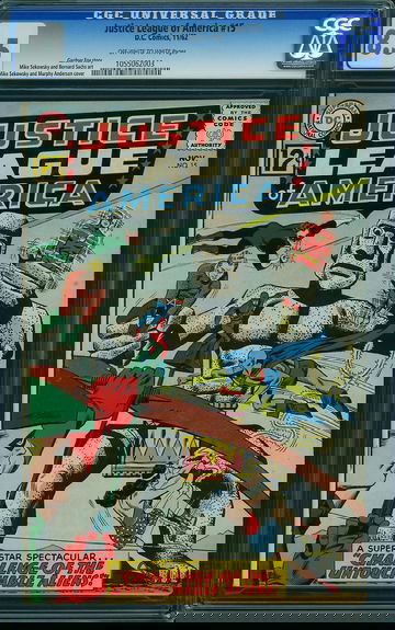 JUSTICE LEAGUE OF AMERICA #15, CGC 8.5 VF+