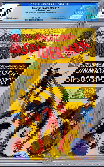 AMAZING SPIDER-MAN #12 CGC 1.0 *3RD DOC OCTUPUS* STAN LEE STEVE DITKO ART 1964