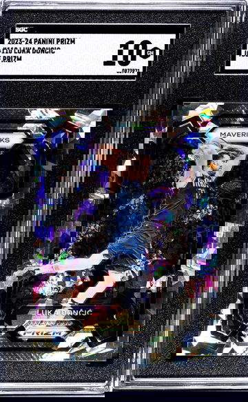 2023-24 Panini Prizm #110 Luka Doncic Ice Prizm SGC 10