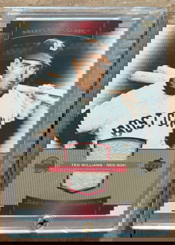 2003 Upper Deck Sweet Spot Ted Williams Classic Memorabilia Game Worn Jersey