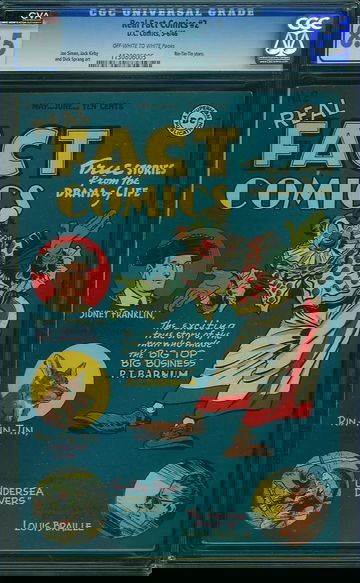 REAL FACT COMICS #2, CGC 8.5 VF+ -- CVA EXCEPTIONAL