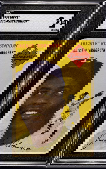 1954 Topps Jackie Robinson SGC 2