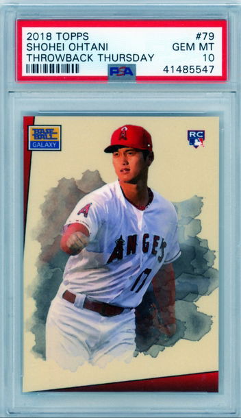 2018 Topps Throwback Thursday #79 Shohei Ohtani PSA 10 GEM MINT!