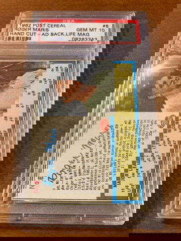 Roger Maris - 1962 Post Cereal 