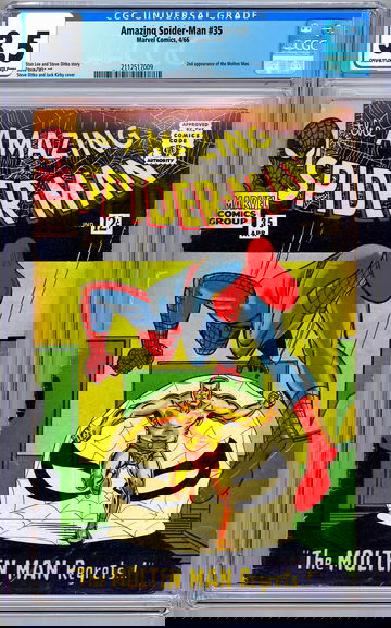 AMAZING SPIDER-MAN #35 CGC 3.5 STAN LEE STEVE DITKO ART 2ND MOLTEN MAN APP 1966