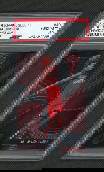 2019 Rui Hachimura Panini Select Phenomenon Rookie RC #40 PSA 10