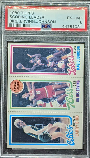Larry Bird, Julius Erving, Magic Johnson RC