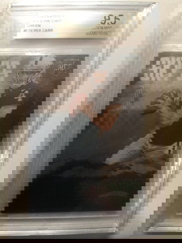 2014 Certified Sky's The Limit Green Derek Carr SSP RC 3/5 BGS 9.5