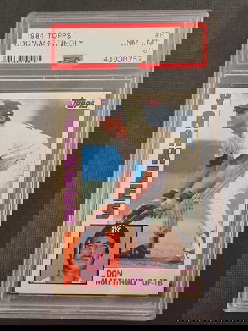 1984 Topps #8 Don Mattingly PSA 8