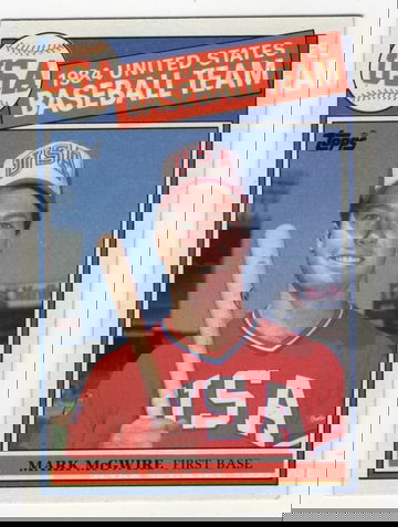 1985 TOPPS MARK MCGWIRE # 401 ROOKIE B