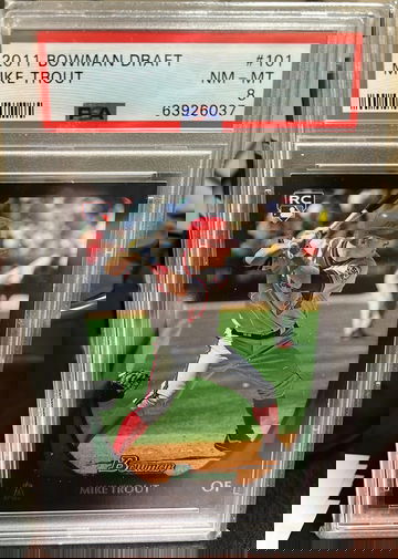 2011 Bowman Draft Mike Trout PSA 8