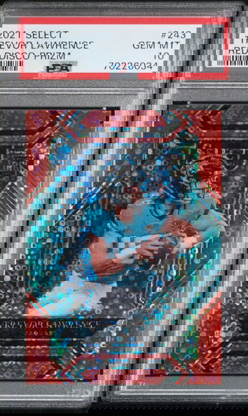 2021 Trevor Lawrence Rookie Red Disco Prizm 32/49 Gem Mint 10