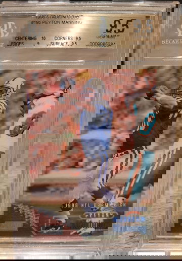 1998 Stadium Club Peyton Manning BGS 9.5 Rookie