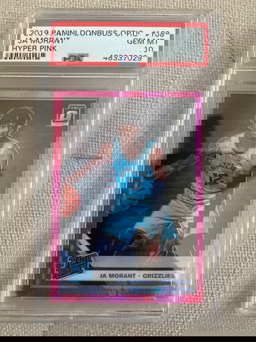 2019-20 Ja Morant RC PSA 10 Hyper Pink Optic #168