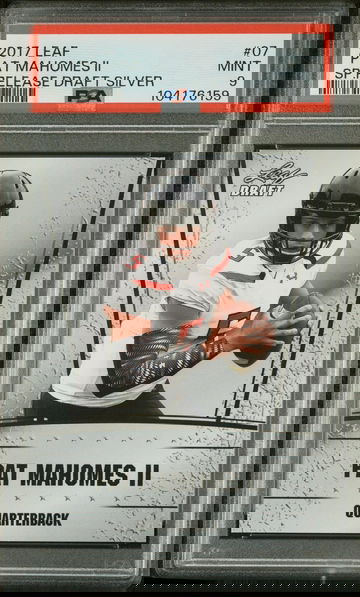 2017 Leaf Special Release Draft Silver Pat Mahomes II #07 PSA 9