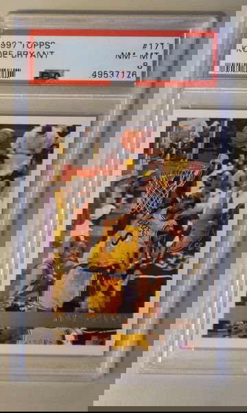 1997 Topps Kobe Bryant-2nd Year PSA 8