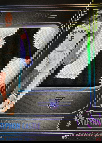 2024-25 Panini Silhouette Stephon Castle RC Rookie Patch Silver /25 #S-SCS