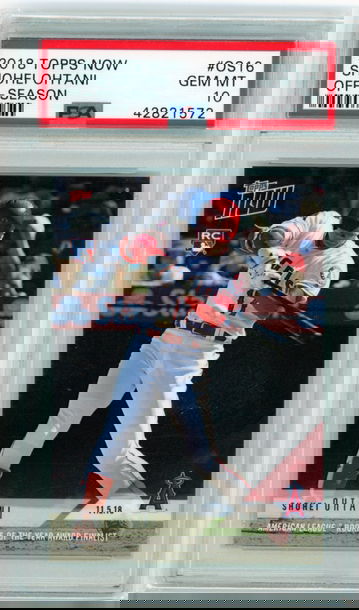 2018 Topps Now #OS16 Shohei Ohtani Off-Season PSA 10 GEM MINT!