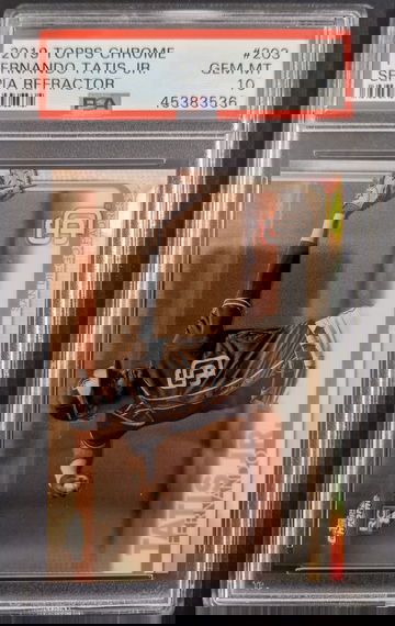 2019 Topps Chrome Fernando Tatis Jr Sepia refractor PSA 10