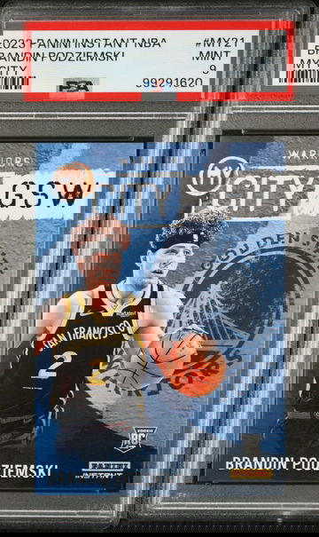 Brandin Podziemski 2023 Panini MyCity Rookie NBA #MY-21 Card PSA 9 Mint