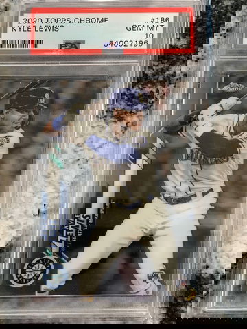 2020 Topps Chrome Kyle Lewis Psa 10