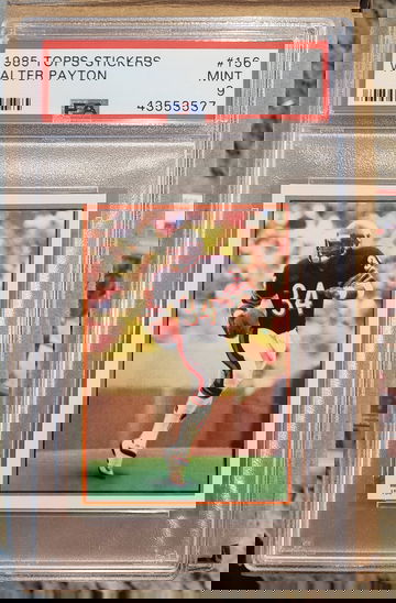 1985 Topps Stickers Walter Payton Psa 9