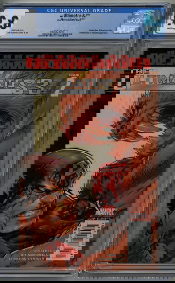 Ultimates 3 #2 CGC 9.8 Sabretooth vs. Captain America Spider-Man & Wolverine app.